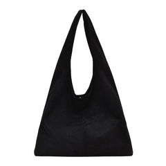 Simple Solid-Color Large-Capacity Tote Bag For Women