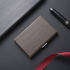 High-end Stainless Steel Cardholder With Map Engraving Designed To Prevent Demagnetization
