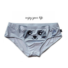Low Waist Thin Polyester Breathable Cartoon Animal Printed Briefs