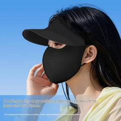 Women's 2-in-1 Sun-Protective Face Mask Seamless Hat