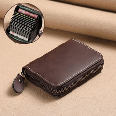 Slim Leather Men's Wallet Large Capacity Multi-Card Organizer Ultra-Thin