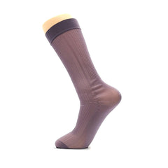Summer Average Size Solid Color Thin Snagging Resistant Men's Polyester Socks