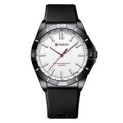 Simple Unisex Round Silicone-band Couples Watch Waterproof