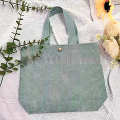 Rough-yarn Minimalist-style Tote With Double-sided Prints A Versatile High-capacity Womens Canvas Bag