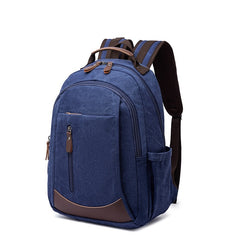 Trendy Solid Color Mens Backpack With Large Capacity