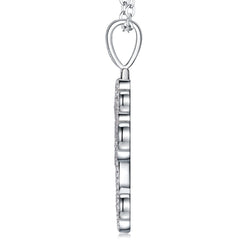 A Luxurious And Fashionable Minimalist Jewelry Pendant Necklace Set With Top-quality Moissanite, Made Of S925 Silver Electroplated With Platinum.