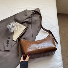 Solid-color Minimalist Elegant Underarm Single-shoulder Crossbody Bag