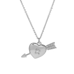 Heart-shaped Fashionable Delicate Clavicle-length Pendant Necklace
