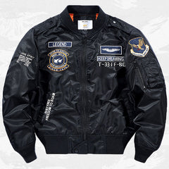 Embroidered Letter Baseball Jacket Mens Loose Fit Jacket