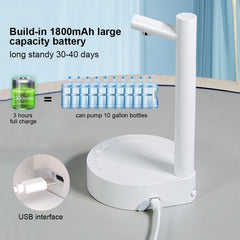 Distributeur d'eau de bureau électrique, distributeur automatique de bouteilles d'eau rechargeable, distributeur d'eau en gallons