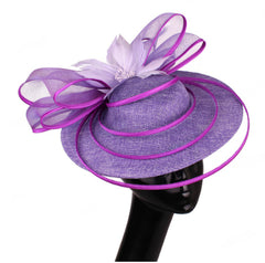 Bridal Hair Accessory - Feathered Fascinator for Wedding Banquets Parties and Photo Shoots