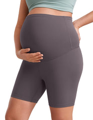 Maternity Capri Yoga Pants High-waisted Belly-supporting Seamless