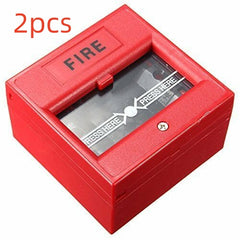 Wired Security Button Hand Breaking Glass Emergency Fire Alarm
