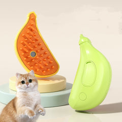 Brosse vapeur 3 en 1 pour animaux (chat et chien) : nettoyage, massage et pulvérisation de vapeur, peigne de beauté, épilation, accessoires de toilettage pour animaux.