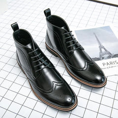 Rubber Brown Winter Boots Man