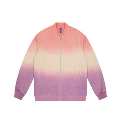 Sweater Hanging Dyed Loose Zipper Coat