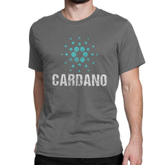 Cardano Ada Logo Cryptos Vintage T Shirts Men Cotton