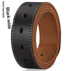 Men's Casual Extended Leather Belt With Pin Buckle