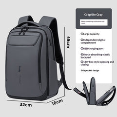 Mens Simple Casual Backpack For Commuting Business Trips And Everyday Use
