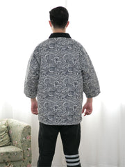 Japanese Men's Winter Kimono Cotton Jackets Warm Cotton Kimono Coat Indoor Outdoor Kimono Coat Traditional Japanese Kimono For Men Lightweight & Warm Kimono