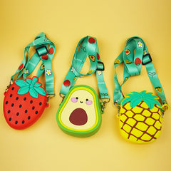 Silicone Avocado Crossbody Bag Coin Purse