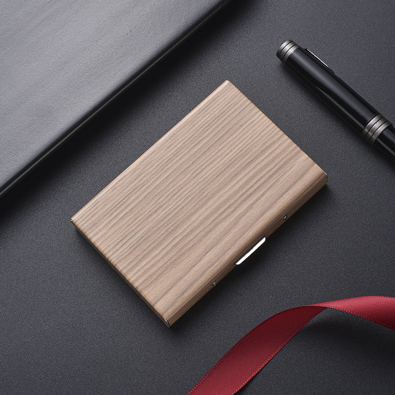 High-end Stainless Steel Cardholder With Map Engraving Designed To Prevent Demagnetization