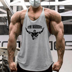Muscle Man Fitness Training Outfit Pure Cotton Tank Top With Thin Shoulder Straps