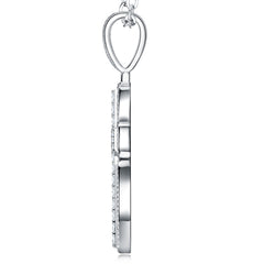 A Luxurious And Fashionable Minimalist Jewelry Pendant Necklace Set With Top-quality Moissanite, Made Of S925 Silver Electroplated With Platinum.