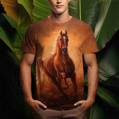 Mens 3D Printed Short-Sleeve T-Shirt