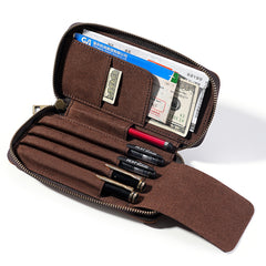 Student Pencil Case Made From Crazy Horse First-Layer Cowhide