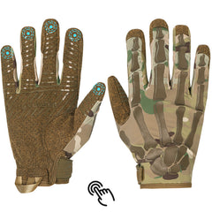 Ice Silk Non-slip Sun-proof And Breathable Full Finger Touch Screen Tactical Gloves