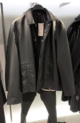 Mens Outerwear Casual Leather Jacket