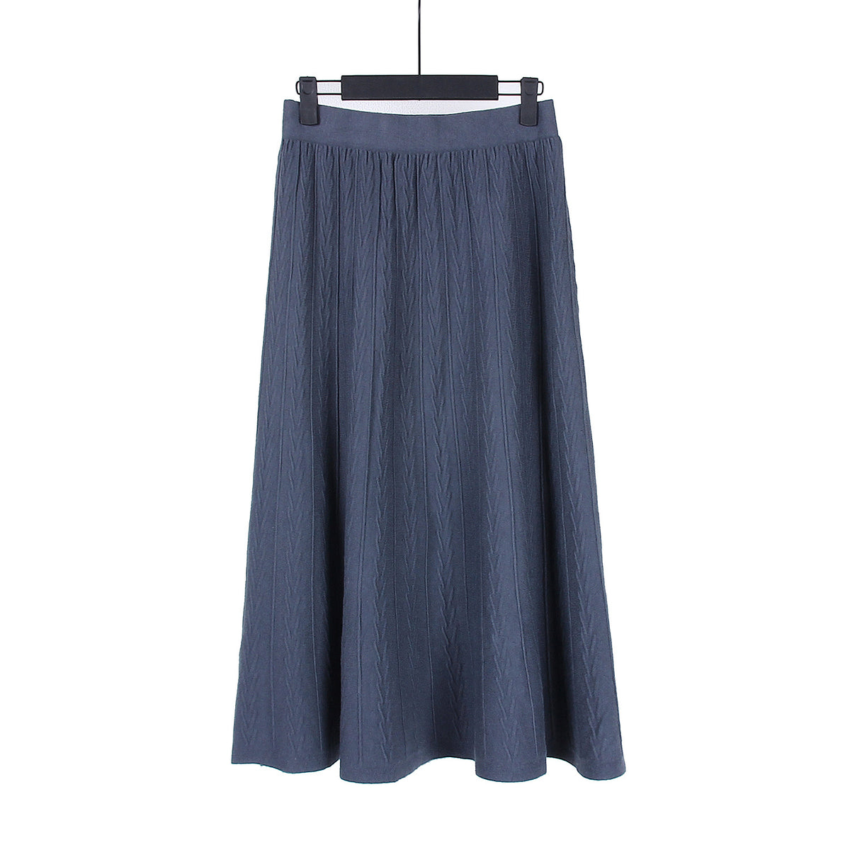 Long skirt knitted sweater dress