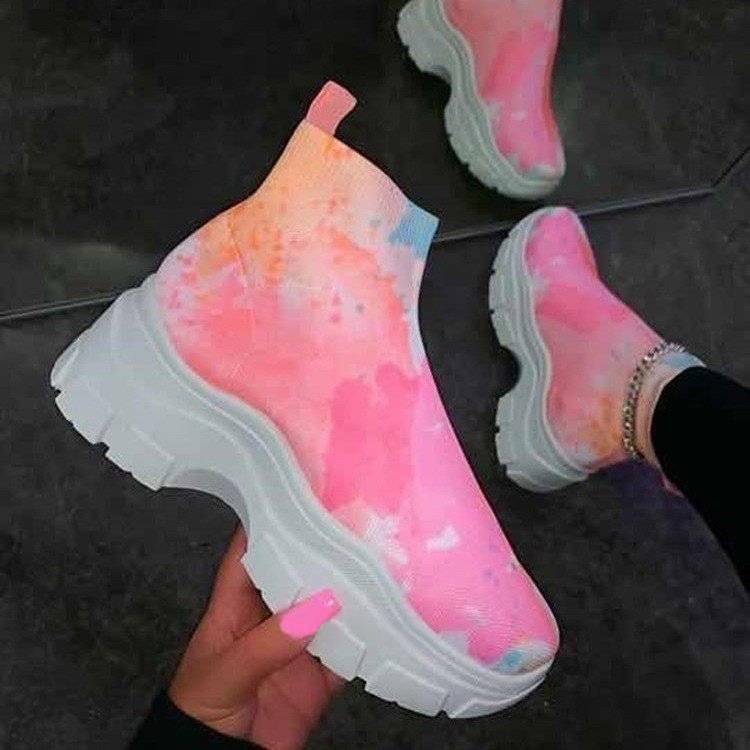 Printed casual mesh shoes