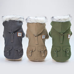 Cap dog coat