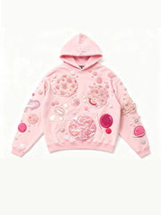Fashion Casual Printed Polyester Sweater