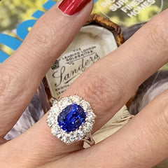 Luxury Womens Copper Ring With White Gold Plating