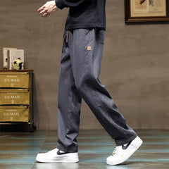 SpringAutumn Men's Casual Loose Straight Leg Trousers