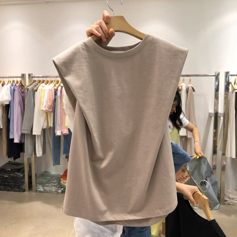 Cotton Sleeveless Top, Women''S Loose, Hong Kong Style, Versatile Jacket, Vest And Suspender