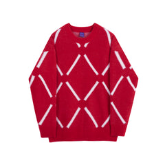 Mohair Sweater Boys Loose Warm Crew Neck Sweater