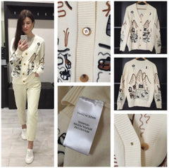Single-breasted Sweater Cardigan Jacket Women