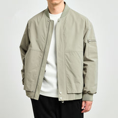 Spring Solid-Colored Mens Casual Jacket