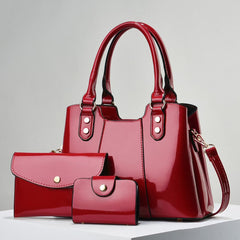 Large-capacity Three-piece Set Of Mother-and-child Crossbody Bags