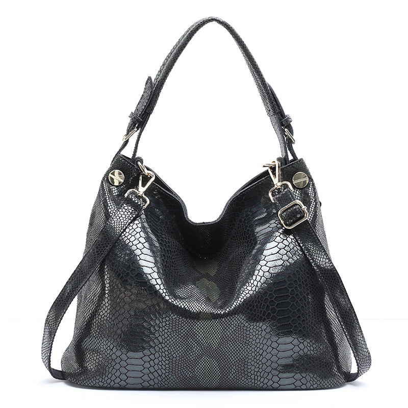 Women's Genuine Leather Large-Capacity Shoulder Handbag