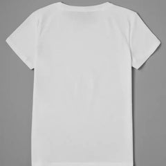 Funny Cat Women Summer White Print T-Shirt Girl Casual Short Sleeve O Neck Top for Summer Female Animal Clothing
