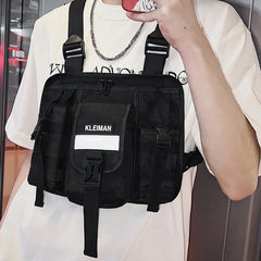 Casual Vest Waist Pack Tactical Chest Bag Backpack