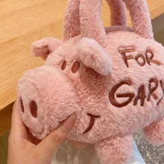 Personalized Plush Pig Crossbody Coin Purse