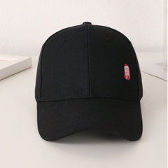 Men's Black And White Printed Chinese-style Lion-themed Large-sized Sun-protective, Fashionable And Versatile Baseball Cap, Suitable For Daily Use, Outdoor Activities And Street Play.