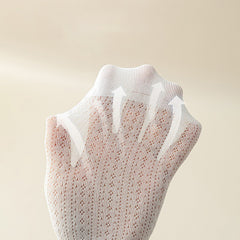 Summer Socks For Children Fungal Edge Thin Mesh Loose Mouth Stacked Breathable Middle Tube Socks