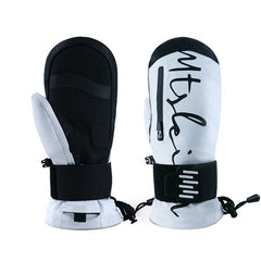 Ski Gloves Built-in Wristband Shock Absorption Veneer Warm Waterproof